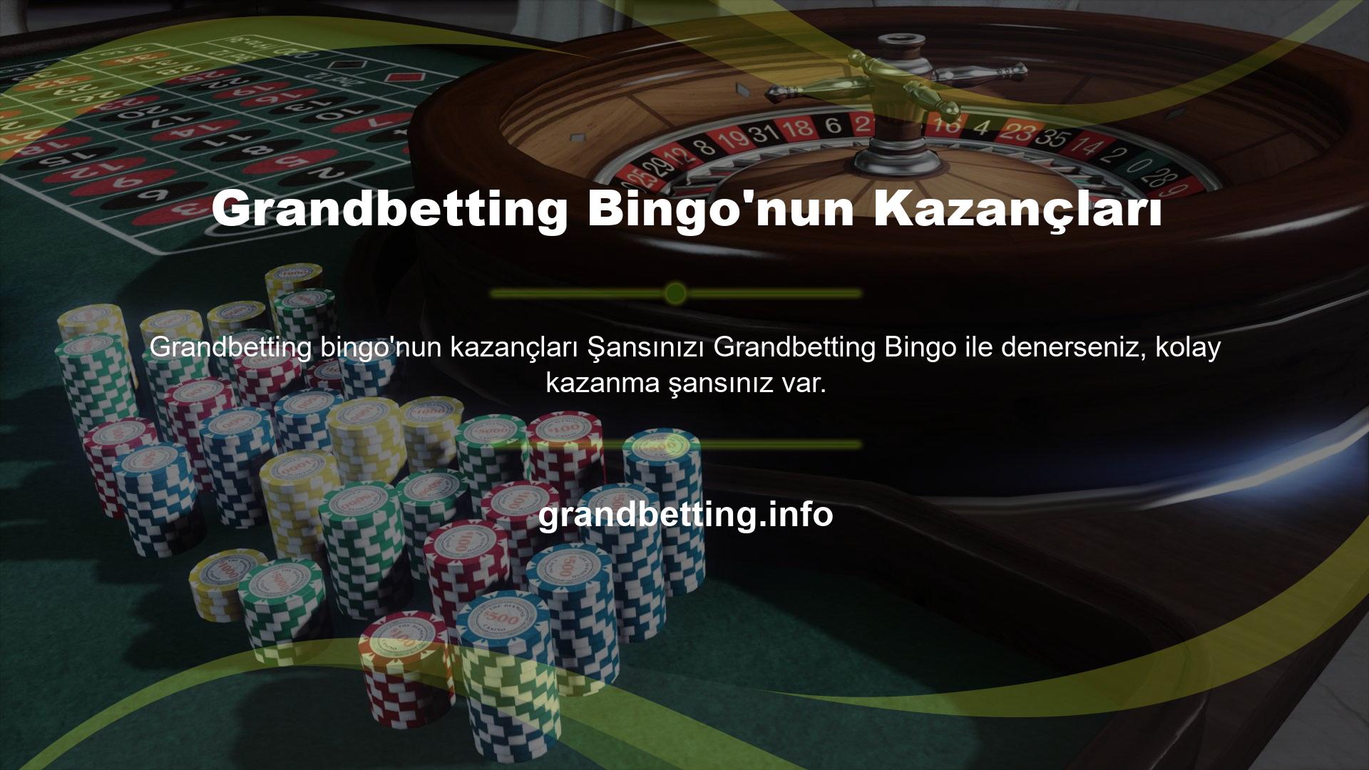 Bingo, canlı bahis mağazalarında en popüler ve popüler oyunlardan biridir