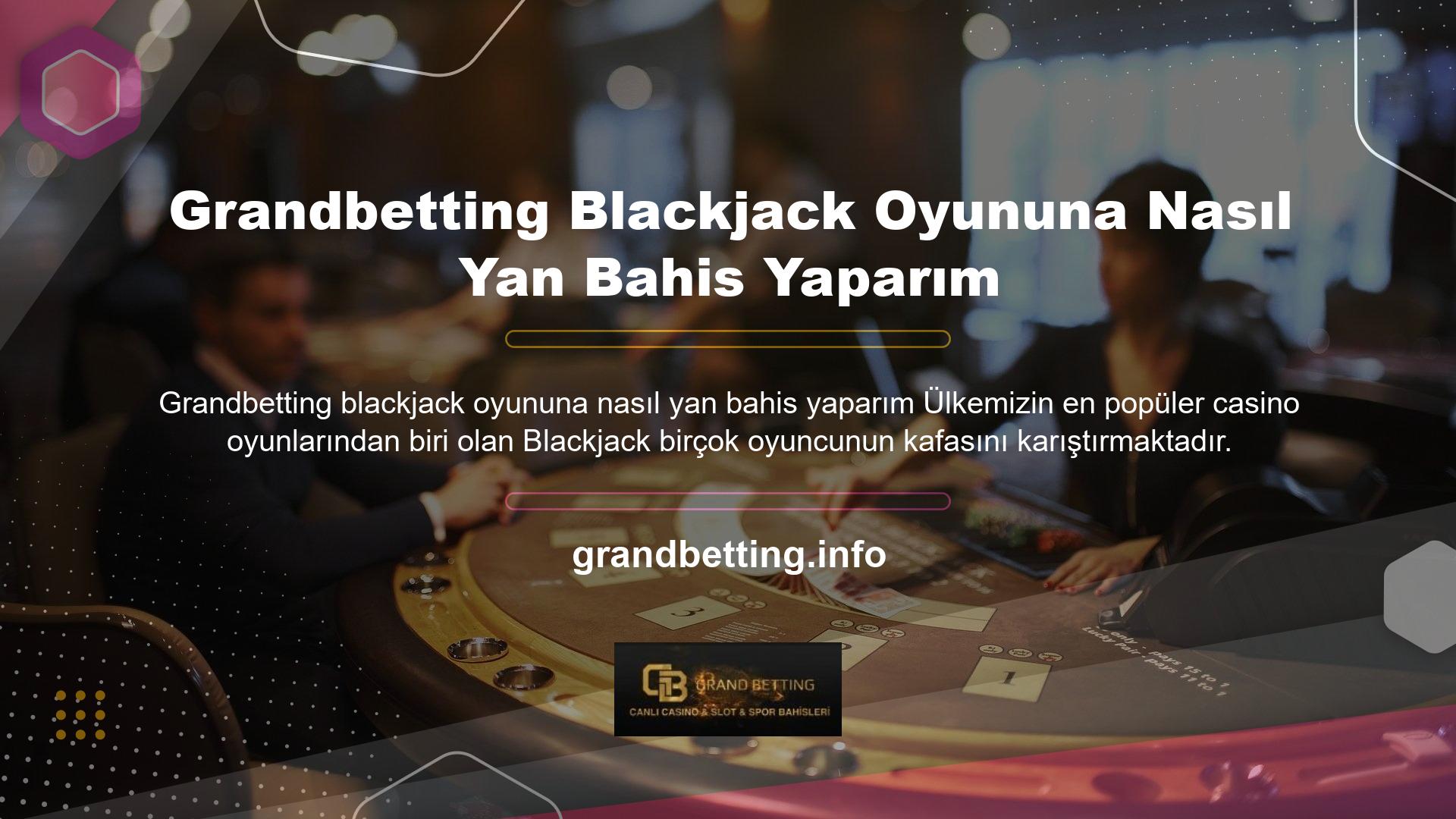 Üç tür blackjack oyunu vardır
